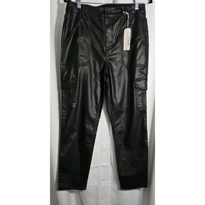 Sanctuary Denium Women's Hayden Slim Black Coated Slim Straight Leg Size 31 $169